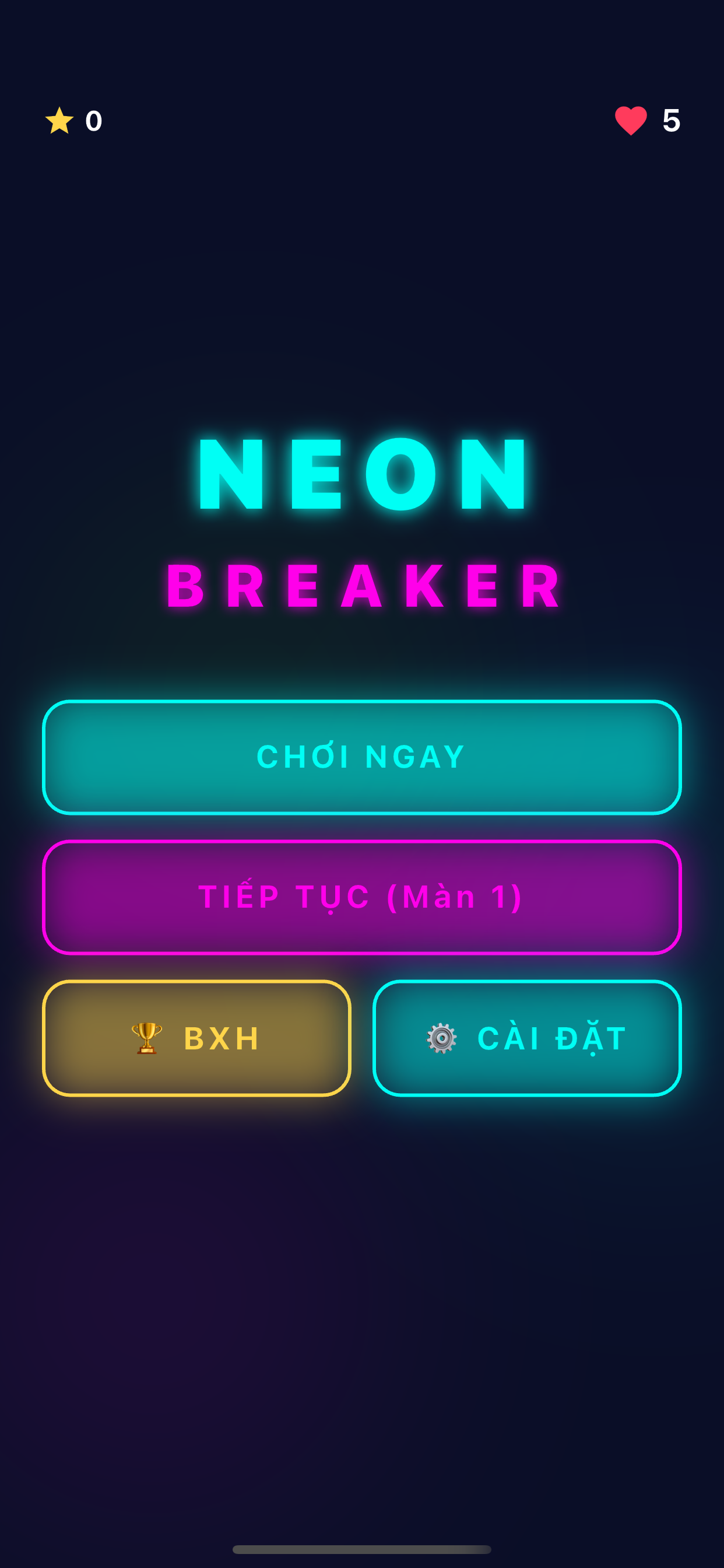 Brick Breaker: Neon