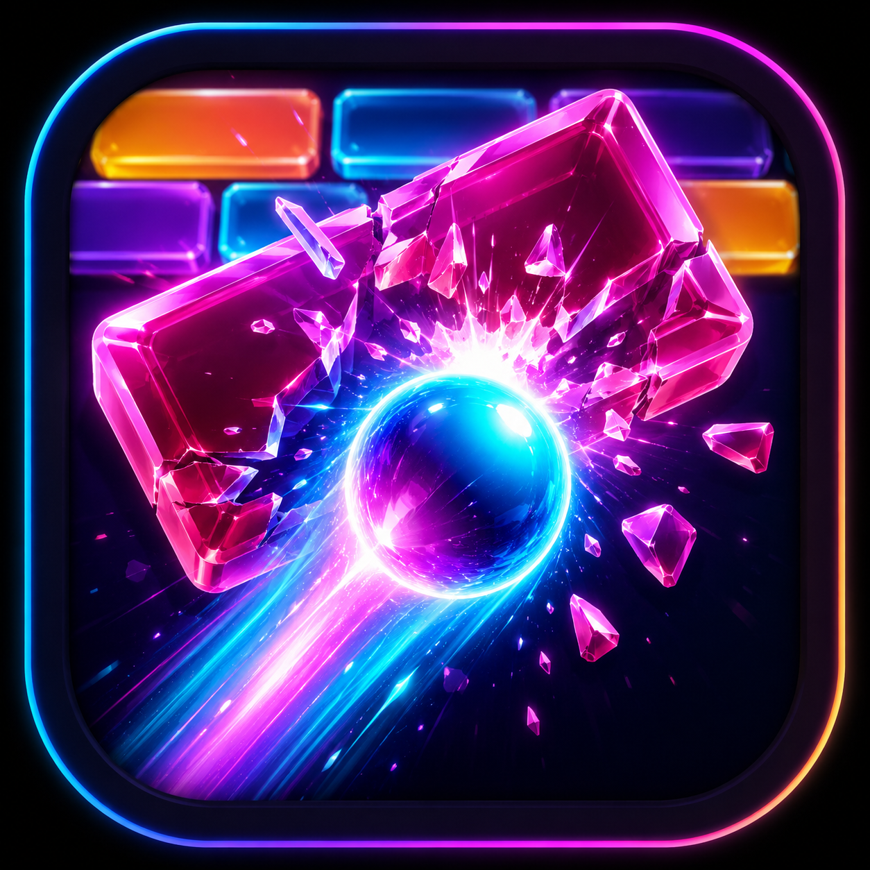 Brick Breaker: Neon